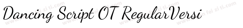 Dancing Script OT RegularVersion 1字体转换